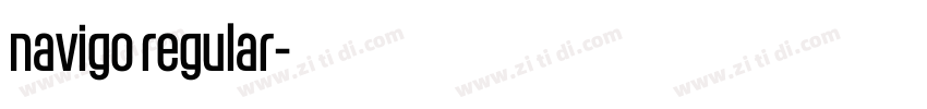navigo regular字体转换